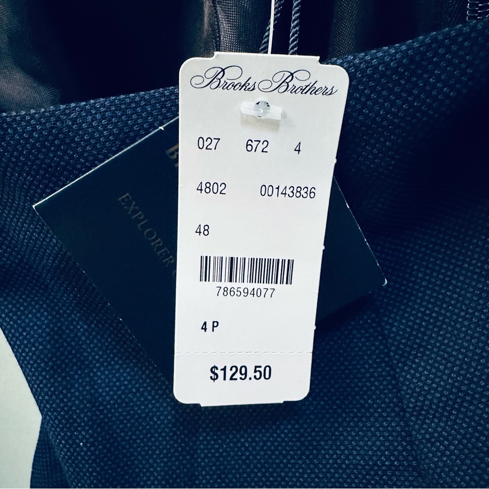 Brooks Brothers Lined Wool Blend Navy Skirt Size 4P Waist 28” New With Tags - Picture 5 of 8